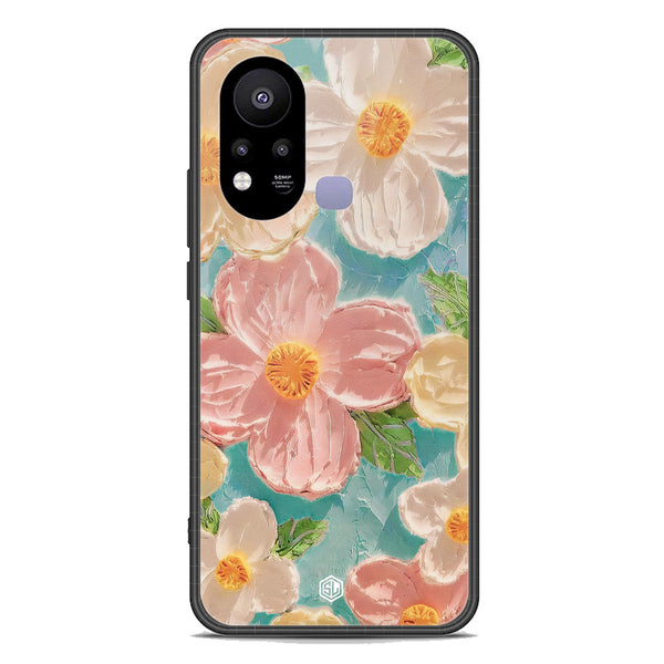 Floral Series Soft Phone Case - Premium Glass Case - Design 16 - Infinix Hot 11s