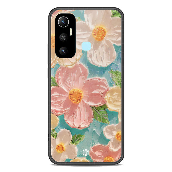 Floral Series Soft Phone Case - Premium Glass Case - Design 16 - Infinix Hot 11