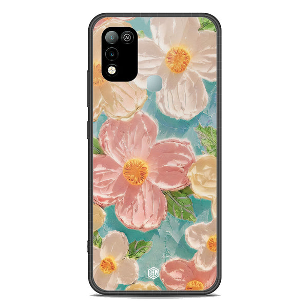 Floral Series Soft Phone Case - Premium Glass Case - Design 16 - Infinix Hot 10 Play