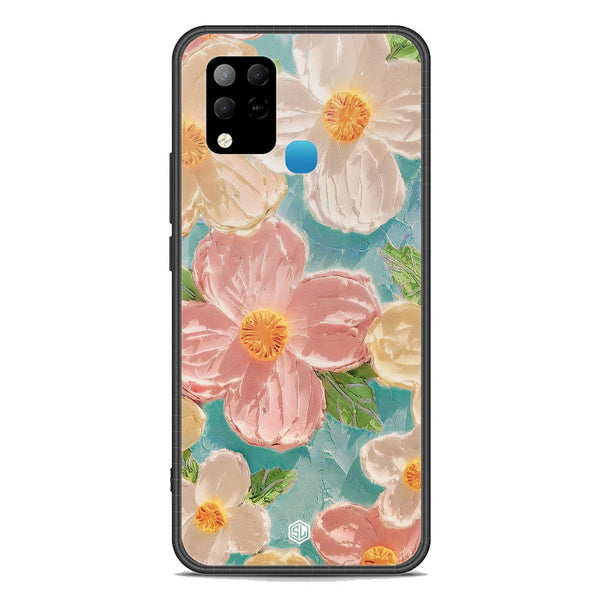 Floral Series Soft Phone Case - Premium Glass Case - Design 16 - Infinix Hot 10S