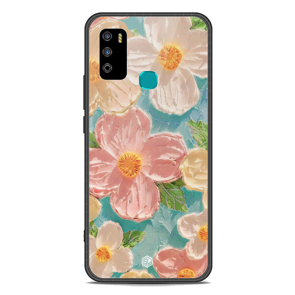 Floral Series Soft Phone Case - Premium Glass Case - Design 16 - Infinix Hot 9 Play