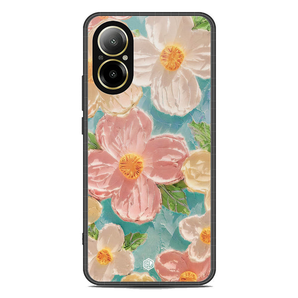 Floral Series Soft Phone Case - Premium Glass Case - Design 16 - Realme C67 4G