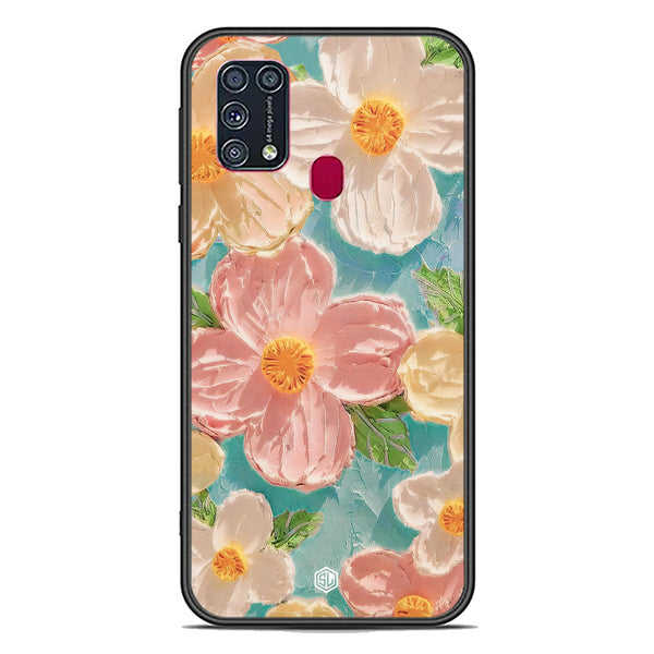 Floral Series Soft Phone Case - Premium Glass Case - Design 16 - Samsung Galaxy M31