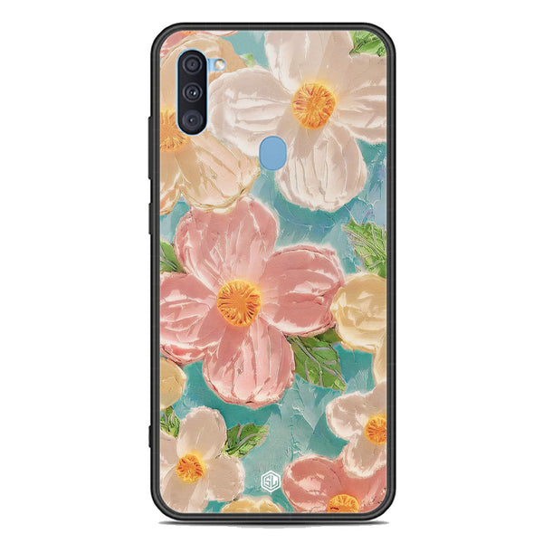 Floral Series Soft Phone Case - Premium Glass Case - Design 16 - Samsung Galaxy M11