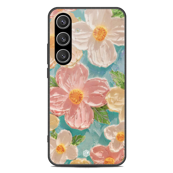 Floral Series Soft Phone Case - Premium Glass Case - Design 16 - Samsung Galaxy S24 Plus