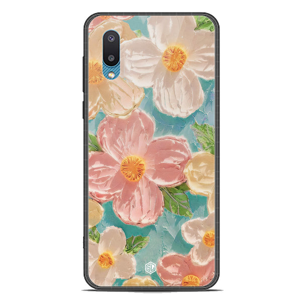 Floral Series Soft Phone Case - Premium Glass Case - Design 16 - Samsung Galaxy M02