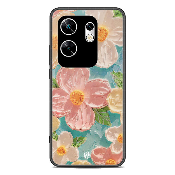 Floral Series Soft Phone Case - Premium Glass Case - Design 16 - Infinix Zero 30 4G