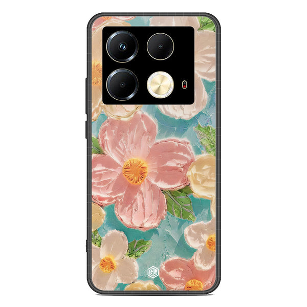 Floral Series Soft Phone Case - Premium Glass Case - Design 16 - Infinix Note 40