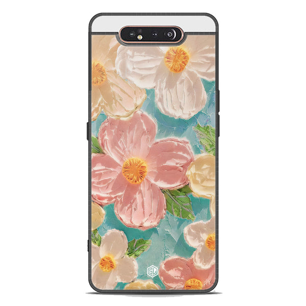 Floral Series Soft Phone Case - Premium Glass Case - Design 16 - Samsung Galaxy A80