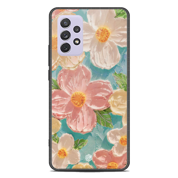 Floral Series Soft Phone Case - Premium Glass Case - Design 16 - Samsung Galaxy A72