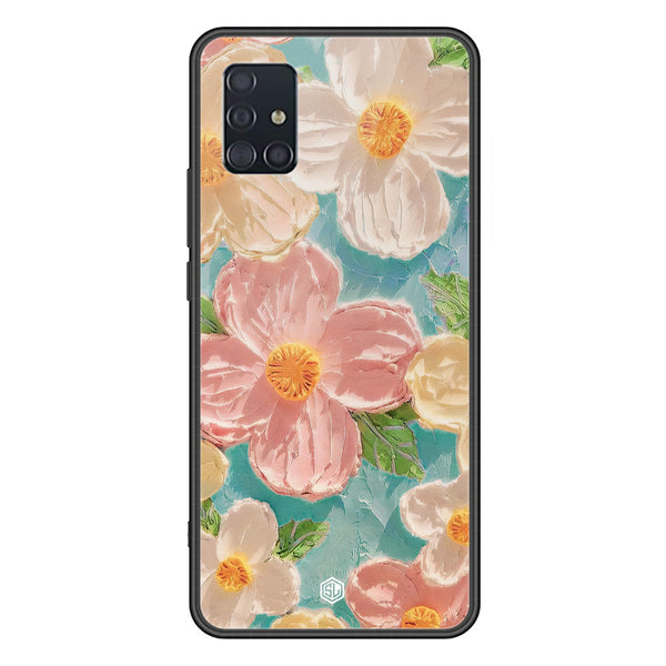 Floral Series Soft Phone Case - Premium Glass Case - Design 16 - Samsung Galaxy A51