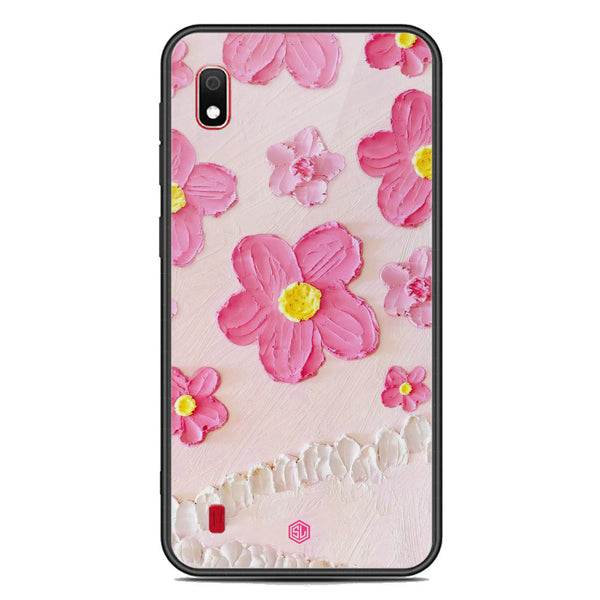 Floral Series Soft Phone Case - Premium Glass Case - Design 2 - Samsung Galaxy A10