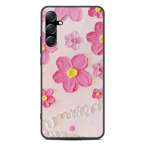 Floral Series Soft Phone Case - Premium Glass Case - Design 2 - Samsung Galaxy M54