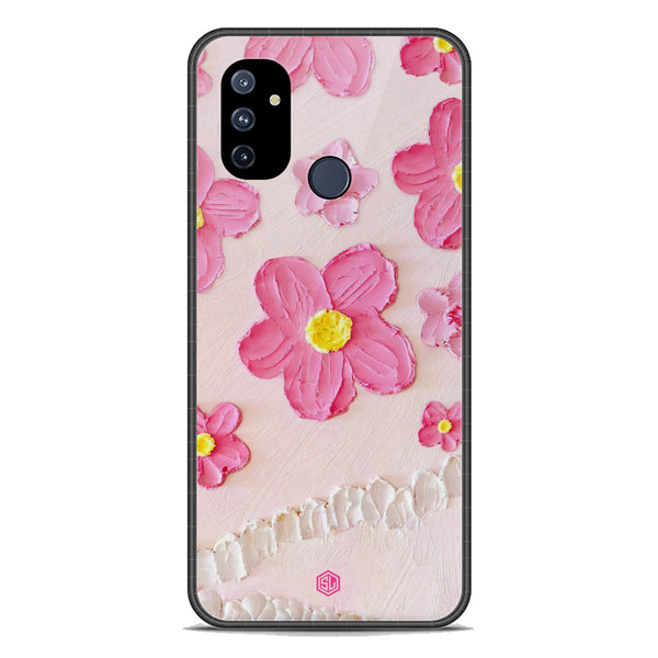 Floral Series Soft Phone Case - Premium Glass Case - Design 2 - OnePlus Nord N100