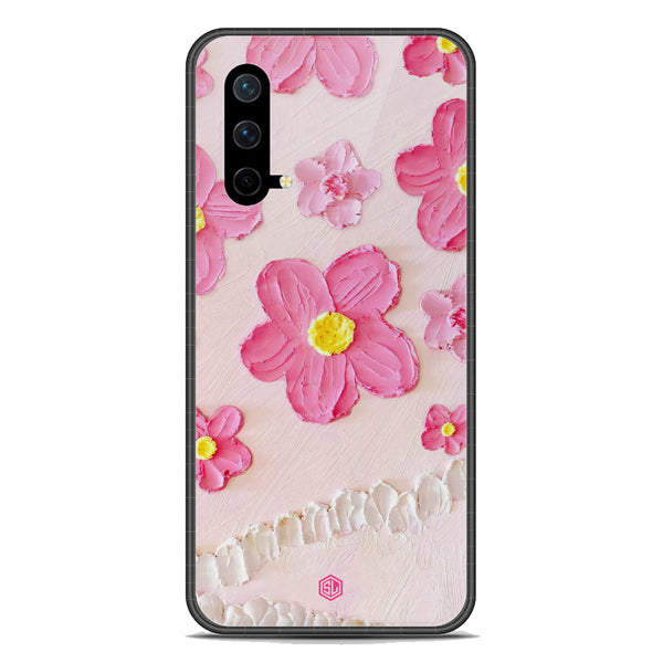 Floral Series Soft Phone Case - Premium Glass Case - Design 2 - OnePlus Nord CE 5G