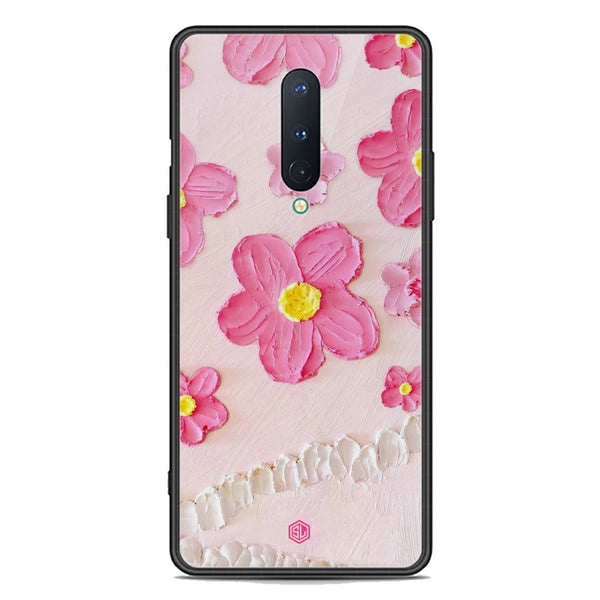 Floral Series Soft Phone Case - Premium Glass Case - Design 2 - OnePlus 8 4G