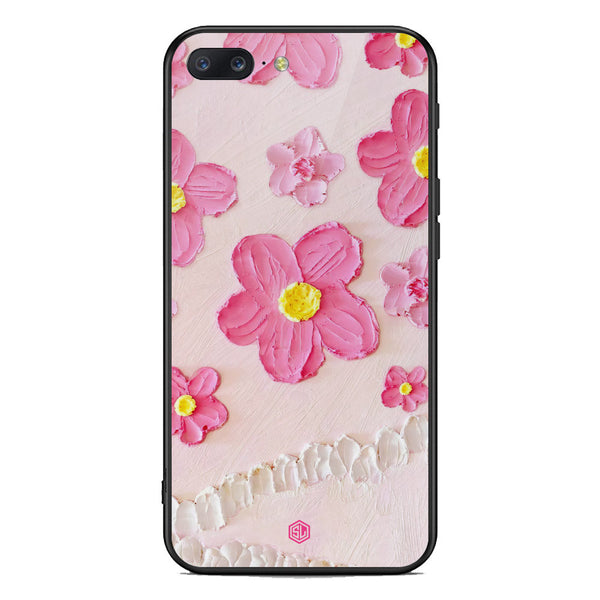 Floral Series Soft Phone Case - Premium Glass Case - Design 2 - OnePlus 5