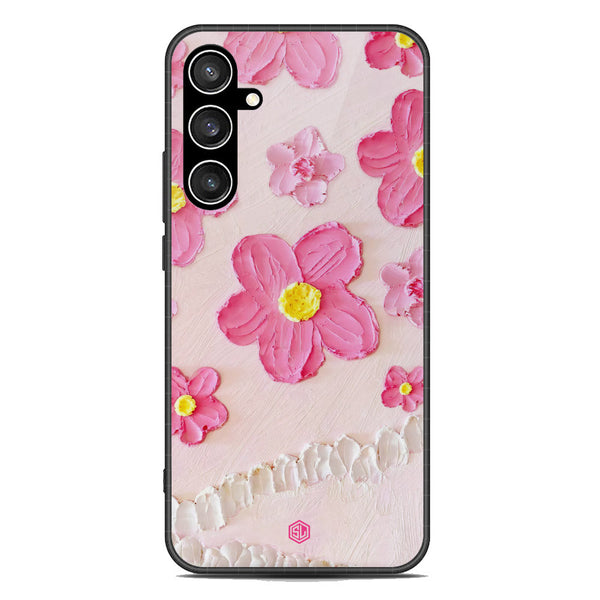 Floral Series Soft Phone Case - Premium Glass Case - Design 2 - Samsung Galaxy S23 FE
