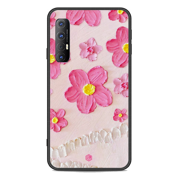 Floral Series Soft Phone Case - Premium Glass Case - Design 2 - Oppo Reno 3 Pro
