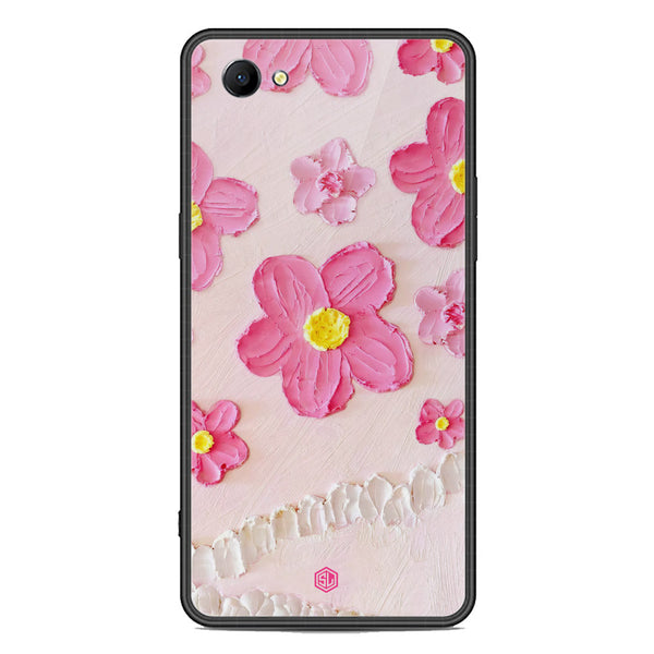 Floral Series Soft Phone Case - Premium Glass Case - Design 2 - Oppo A83