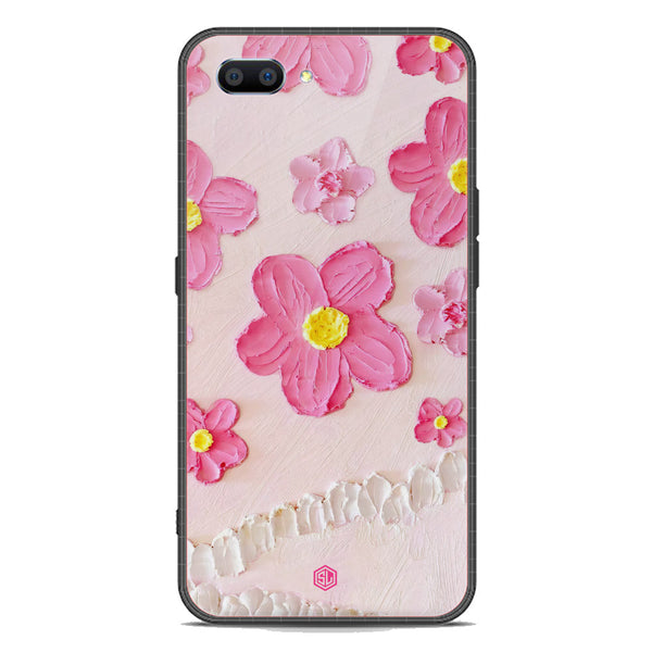 Floral Series Soft Phone Case - Premium Glass Case - Design 2 - Oppo A12e