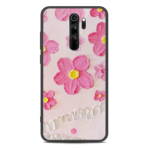 Floral Series Soft Phone Case - Premium Glass Case - Design 2 - Xiaomi Redmi Note 8 Pro