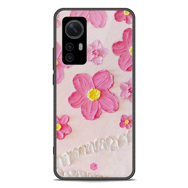 Floral Series Soft Phone Case - Premium Glass Case - Design 2 - Xiaomi 12S