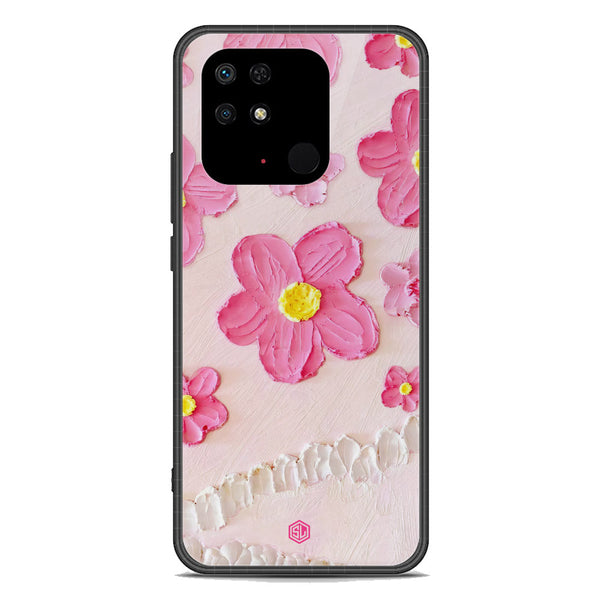 Floral Series Soft Phone Case - Premium Glass Case - Design 2 - Xiaomi Redmi 10C
