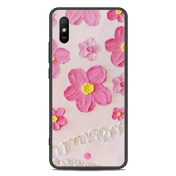Floral Series Soft Phone Case - Premium Glass Case - Design 2 - Xiaomi Redmi 9A