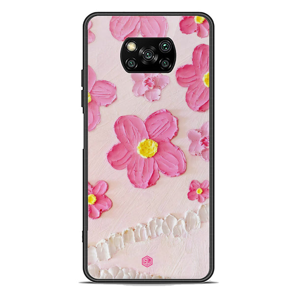 Floral Series Soft Phone Case - Premium Glass Case - Design 2 - Xiaomi Poco X3 Pro