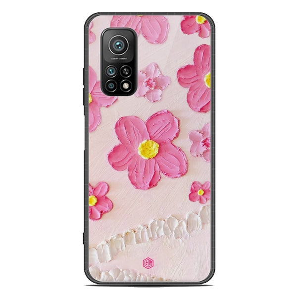 Floral Series Soft Phone Case - Premium Glass Case - Design 2 - Xiaomi Mi 10T