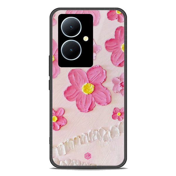 Floral Series Soft Phone Case - Premium Glass Case - Design 2 - Vivo Y78 Plus 5G