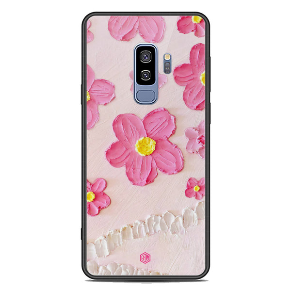 Floral Series Soft Phone Case - Premium Glass Case - Design 2 - Samsung Galaxy S9 Plus