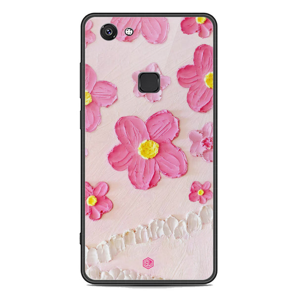 Floral Series Soft Phone Case - Premium Glass Case - Design 2 - Vivo V7