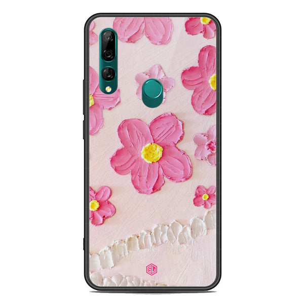 Floral Series Soft Phone Case - Premium Glass Case - Design 2 - Huawei Y9 Prime 2019