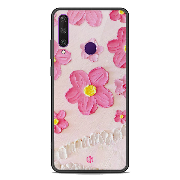 Floral Series Soft Phone Case - Premium Glass Case - Design 2 - Huawei Y6p