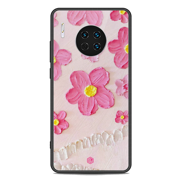 Floral Series Soft Phone Case - Premium Glass Case - Design 2 - Huawei Mate 30