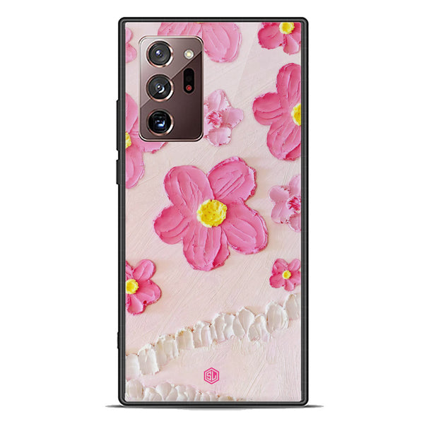 Floral Series Soft Phone Case - Premium Glass Case - Design 2 - Samsung Galaxy Note 20 Ultra
