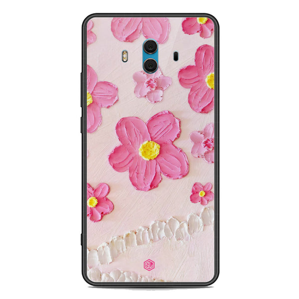 Floral Series Soft Phone Case - Premium Glass Case - Design 2 - Huawei Mate 10
