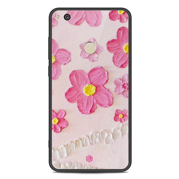 Floral Series Soft Phone Case - Premium Glass Case - Design 2 - Huawei Honor P8 Lite 2017
