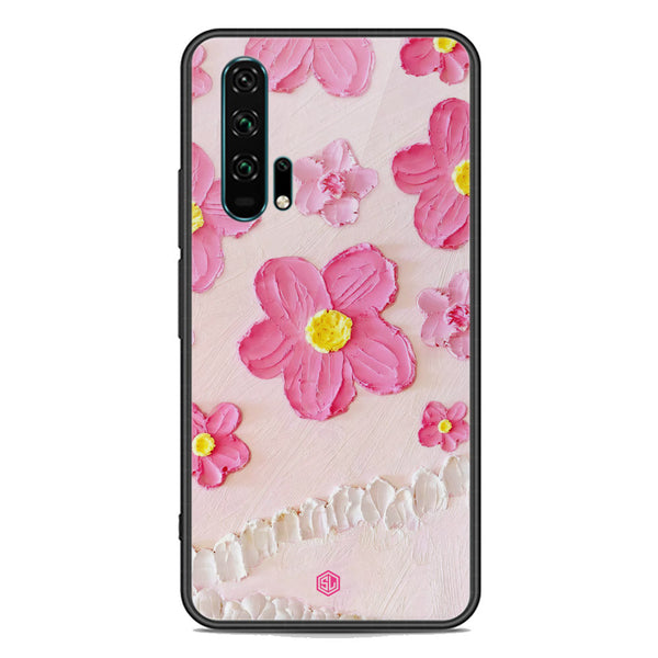 Floral Series Soft Phone Case - Premium Glass Case - Design 2 - Honor 20