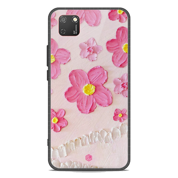 Floral Series Soft Phone Case - Premium Glass Case - Design 2 - Honor 9S