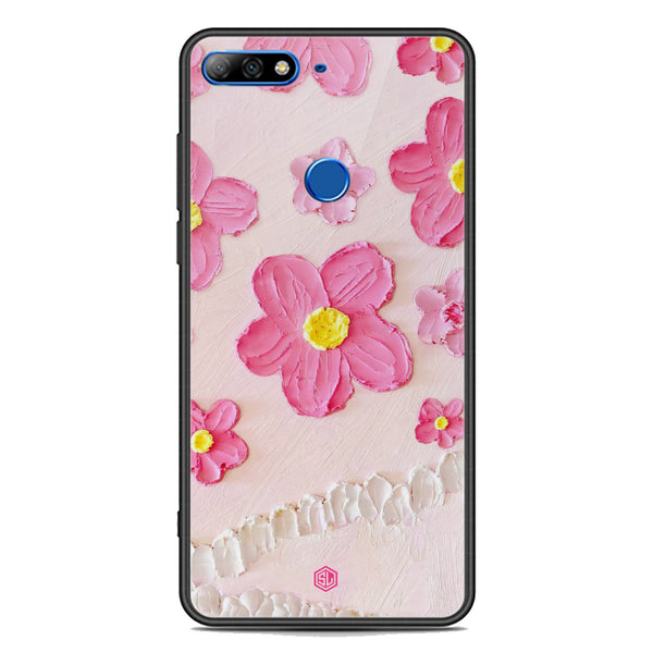 Floral Series Soft Phone Case - Premium Glass Case - Design 2 - Huawei Honor 7C