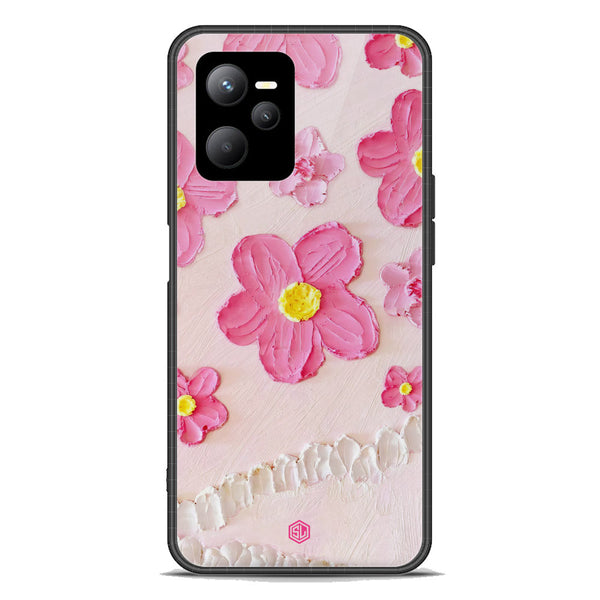 Floral Series Soft Phone Case - Premium Glass Case - Design 2 - Realme Q5