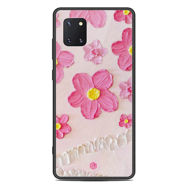 Floral Series Soft Phone Case - Premium Glass Case - Design 2 - Samsung Galaxy Note 10 Lite