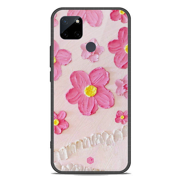Floral Series Soft Phone Case - Premium Glass Case - Design 2 - Realme C21Y