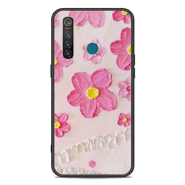 Floral Series Soft Phone Case - Premium Glass Case - Design 2 - Realme 5 Pro