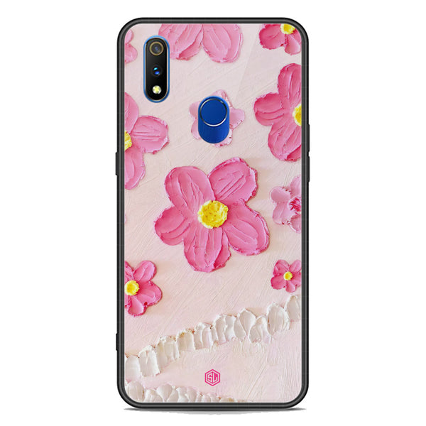 Floral Series Soft Phone Case - Premium Glass Case - Design 2 - Realme 3 Pro