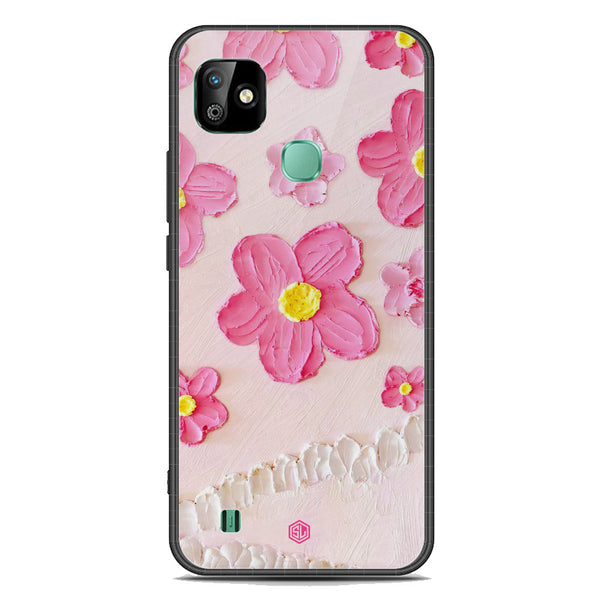 Floral Series Soft Phone Case - Premium Glass Case - Design 2 - Infinix Smart HD 2021