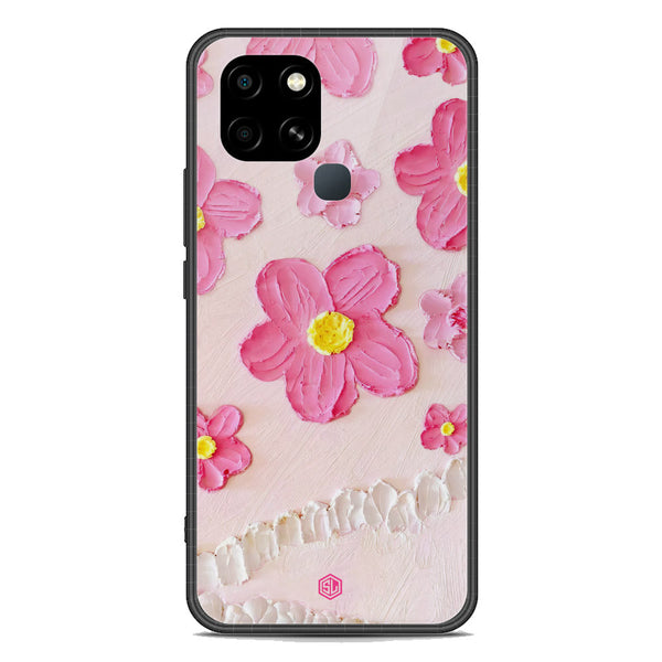 Floral Series Soft Phone Case - Premium Glass Case - Design 2 - Infinix Smart 6